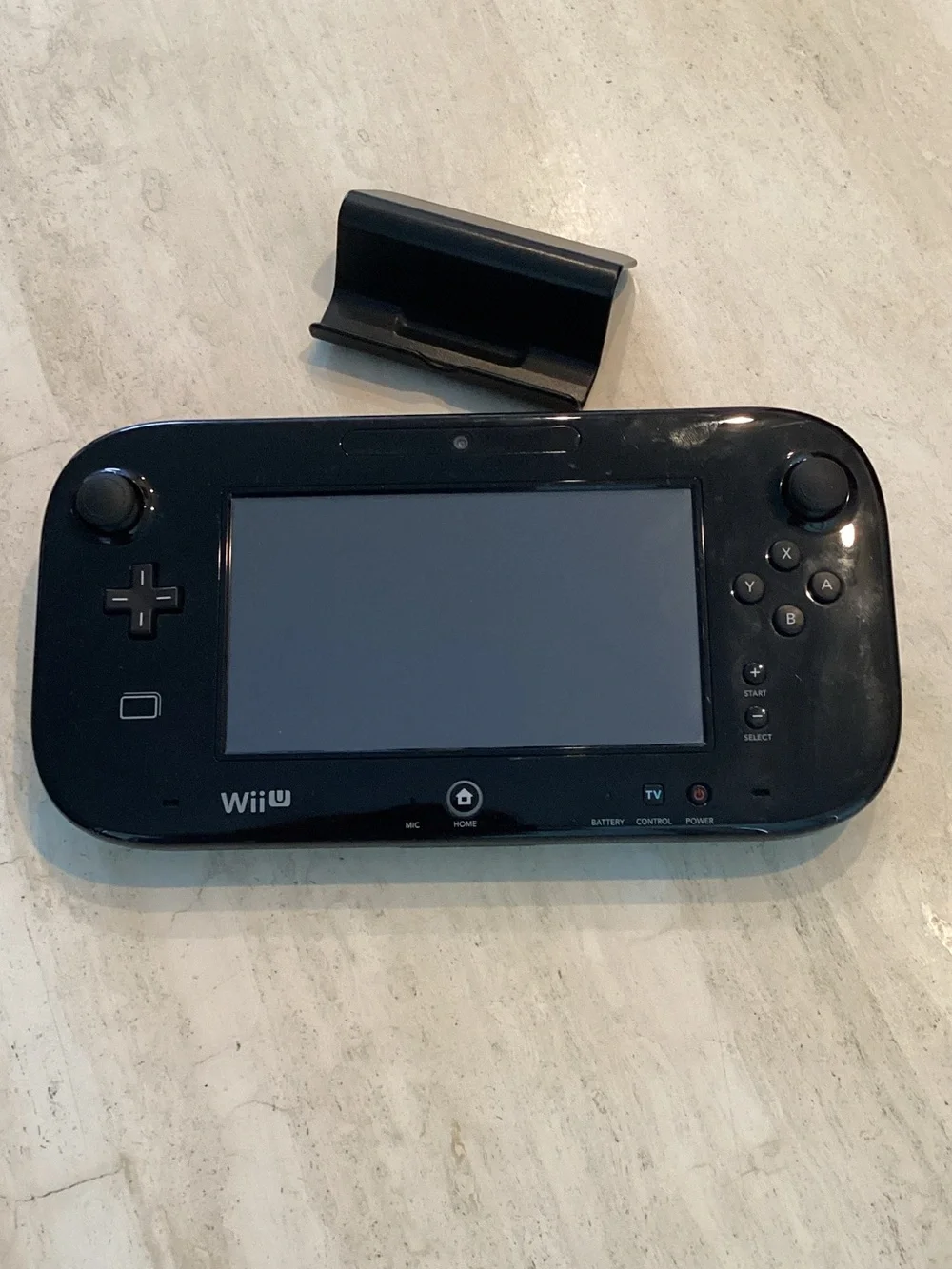 Nintendo Wii U GamePad Controller Model WUP-010 USA Black Replacement